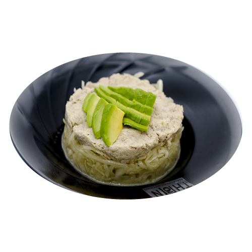 Tartare de thon cuit mayo avocat